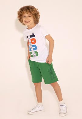 Erkek Çocuk Yeşil Örme Şort - 50284828093