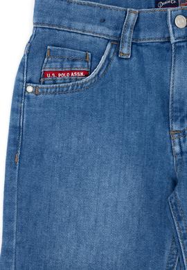 Erkek Çocuk Mavi Jean Şort - 50283979005