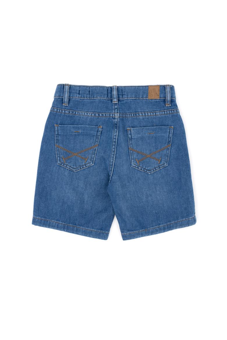Erkek Çocuk Mavi Jean Şort - 50283979005