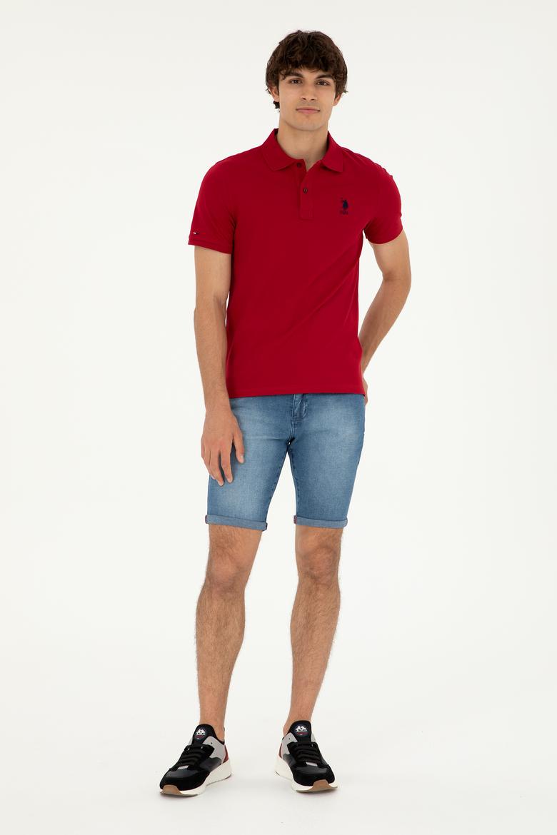 Erkek Açık Mavi Jean Şort - 50288400005