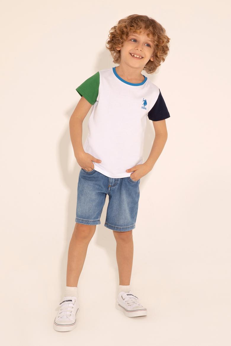 Erkek Çocuk Mavi Jean Şort - 50283979005