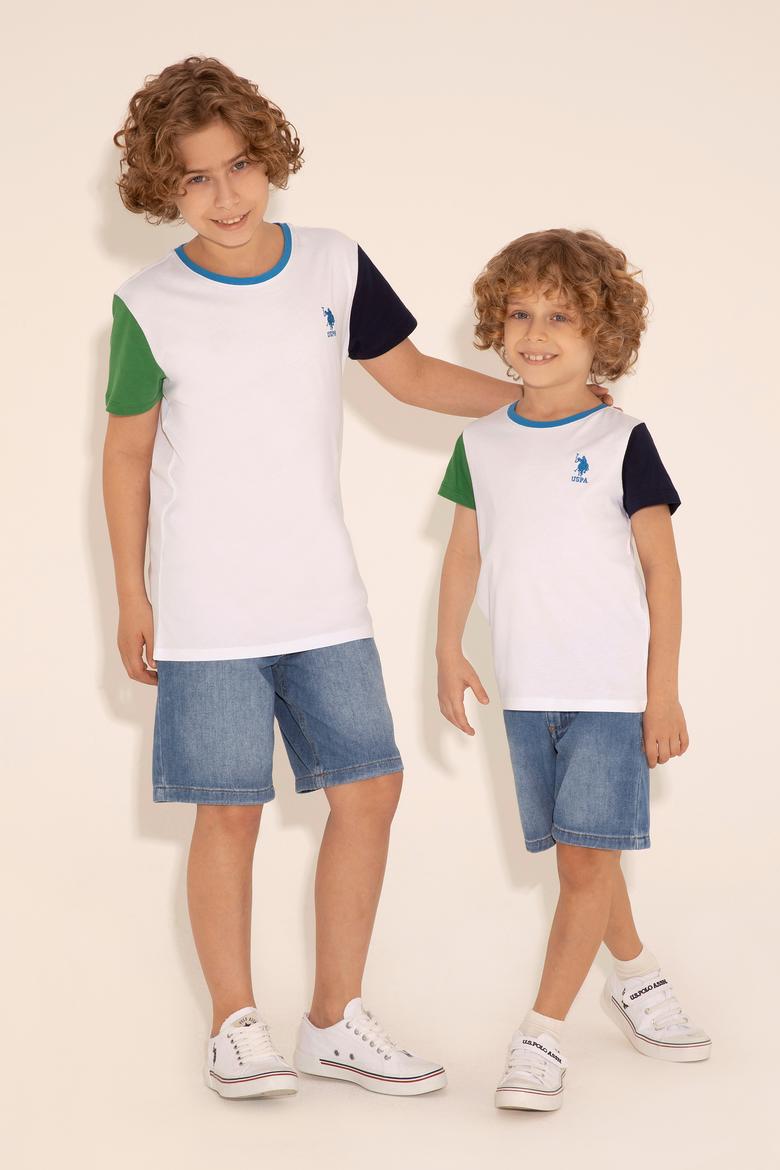 Erkek Çocuk Mavi Jean Şort - 50283979005