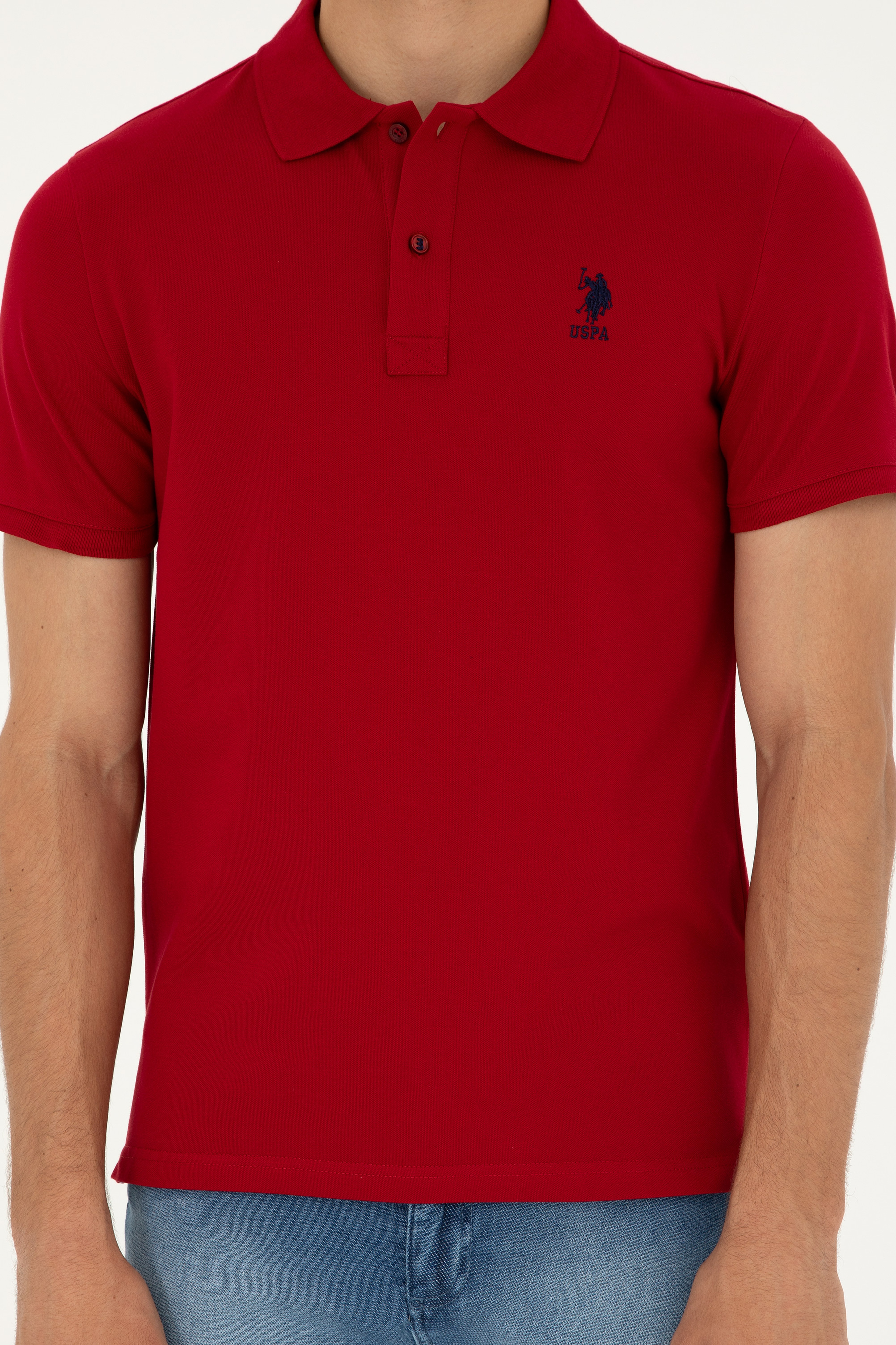 Erkek Bordo Basic Tişört - Image 6