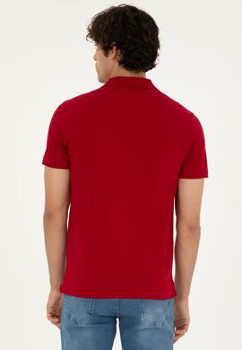 Erkek Bordo Basic Tişört - 50279581053