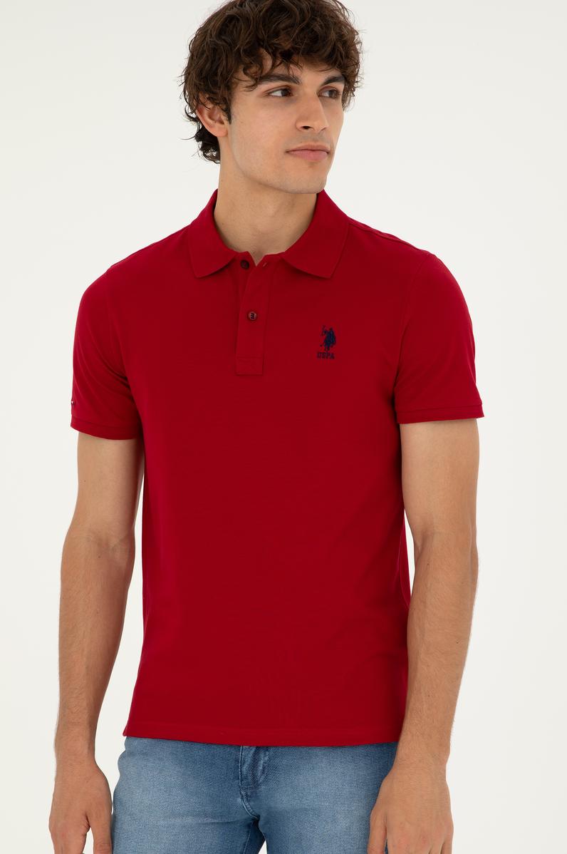 Erkek Bordo Basic Tişört