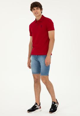 Erkek Bordo Basic Tişört - 50279581053