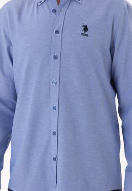 Erkek Koyu Mavi Uzun Kollu Basic Gömlek - 50253872097