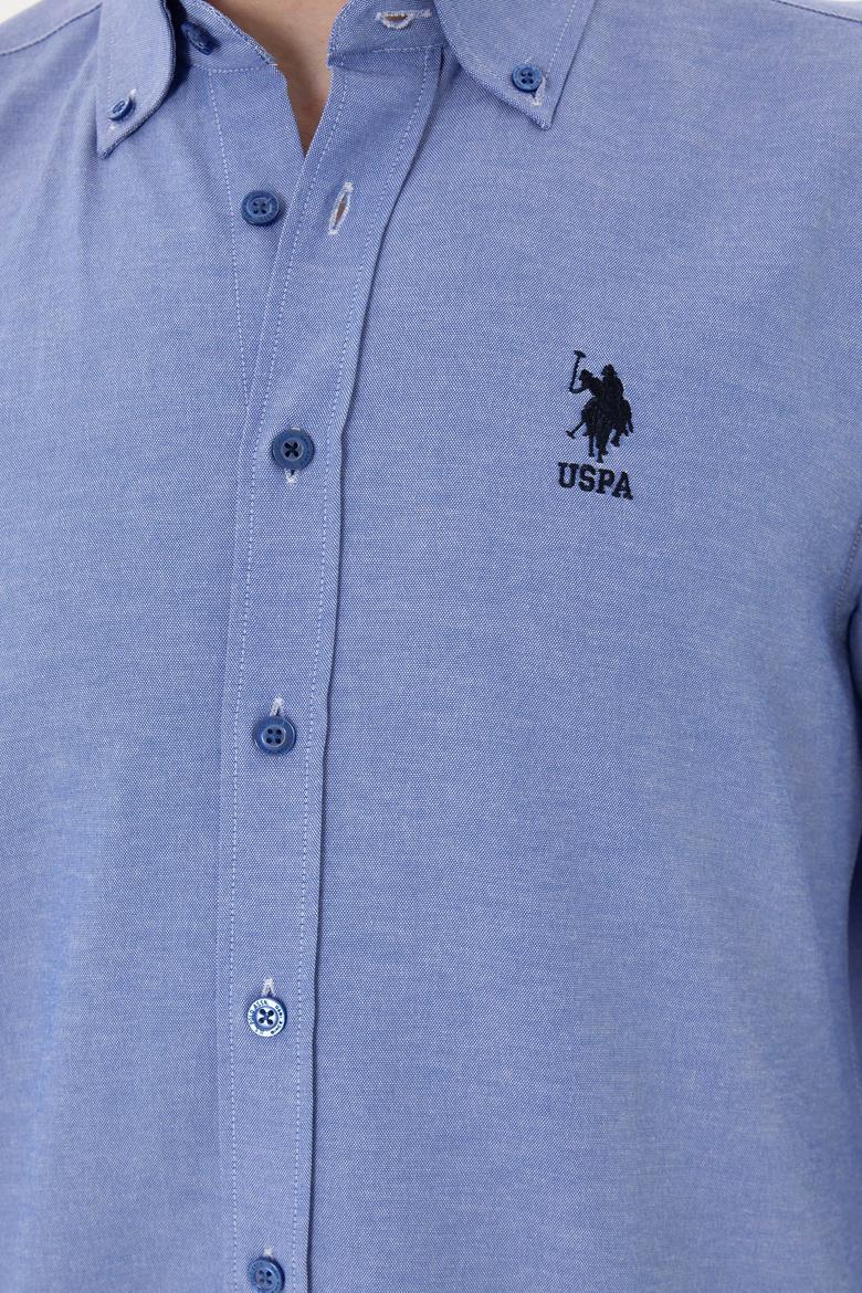 Erkek Koyu Mavi Uzun Kollu Basic Gömlek - 50253872097