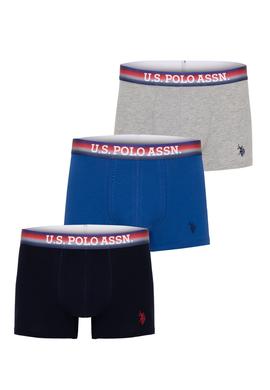 Erkek Gri Melanj 3'lü Boxer - 50292825002