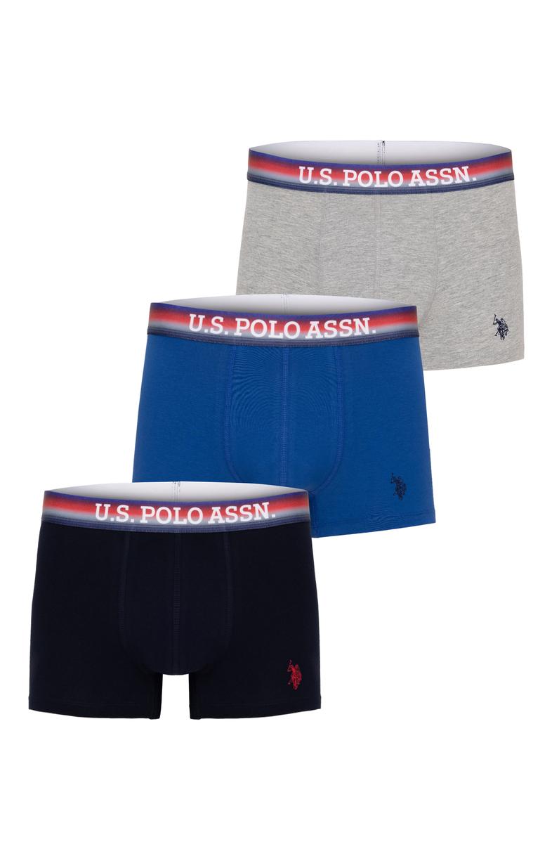 Erkek Gri Melanj 3'lü Boxer
