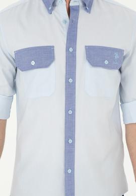 Erkek Açık Mavi Uzun Kollu Gömlek - 50283811016