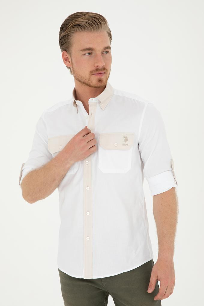 Erkek Taş Uzun Kollu Gömlek