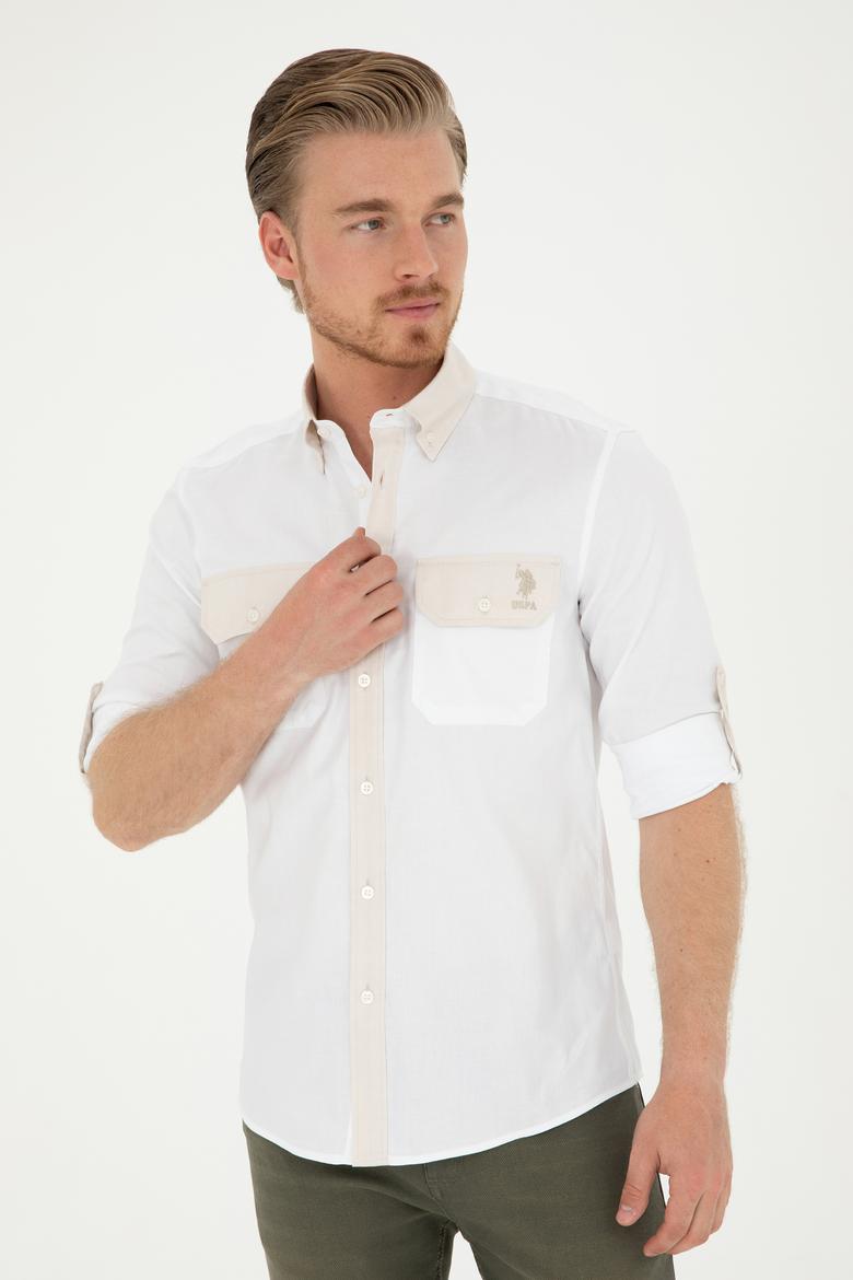 Erkek Taş Uzun Kollu Gömlek