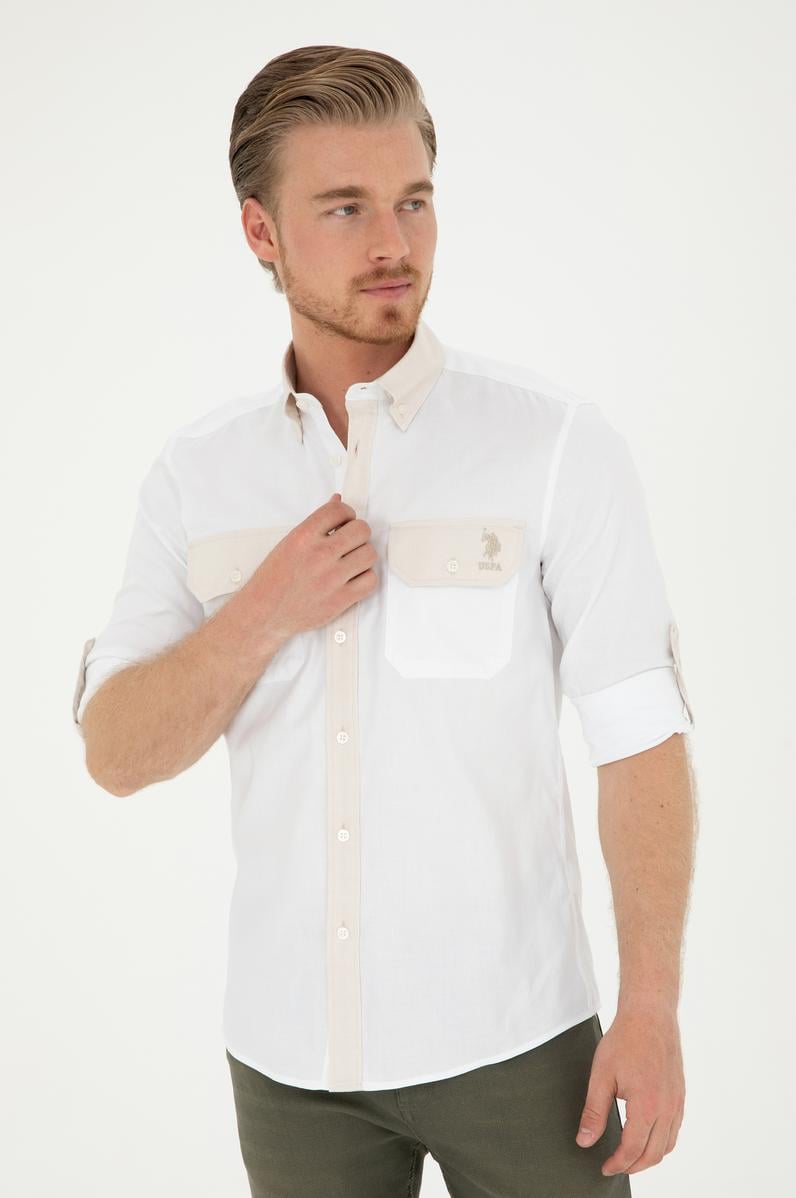 Erkek Taş Uzun Kollu Gömlek