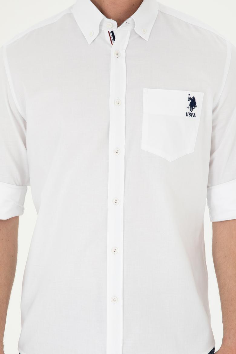 Erkek Beyaz Uzun Kollu Gömlek - 50288314005