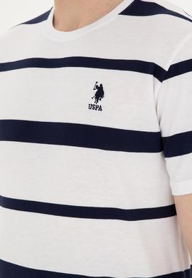 Erkek Regular Fit Bisiklet Yaka Beyaz Tişört - 50287039007