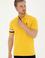 Erkek Regular Fit Polo Yaka Safran Tişört