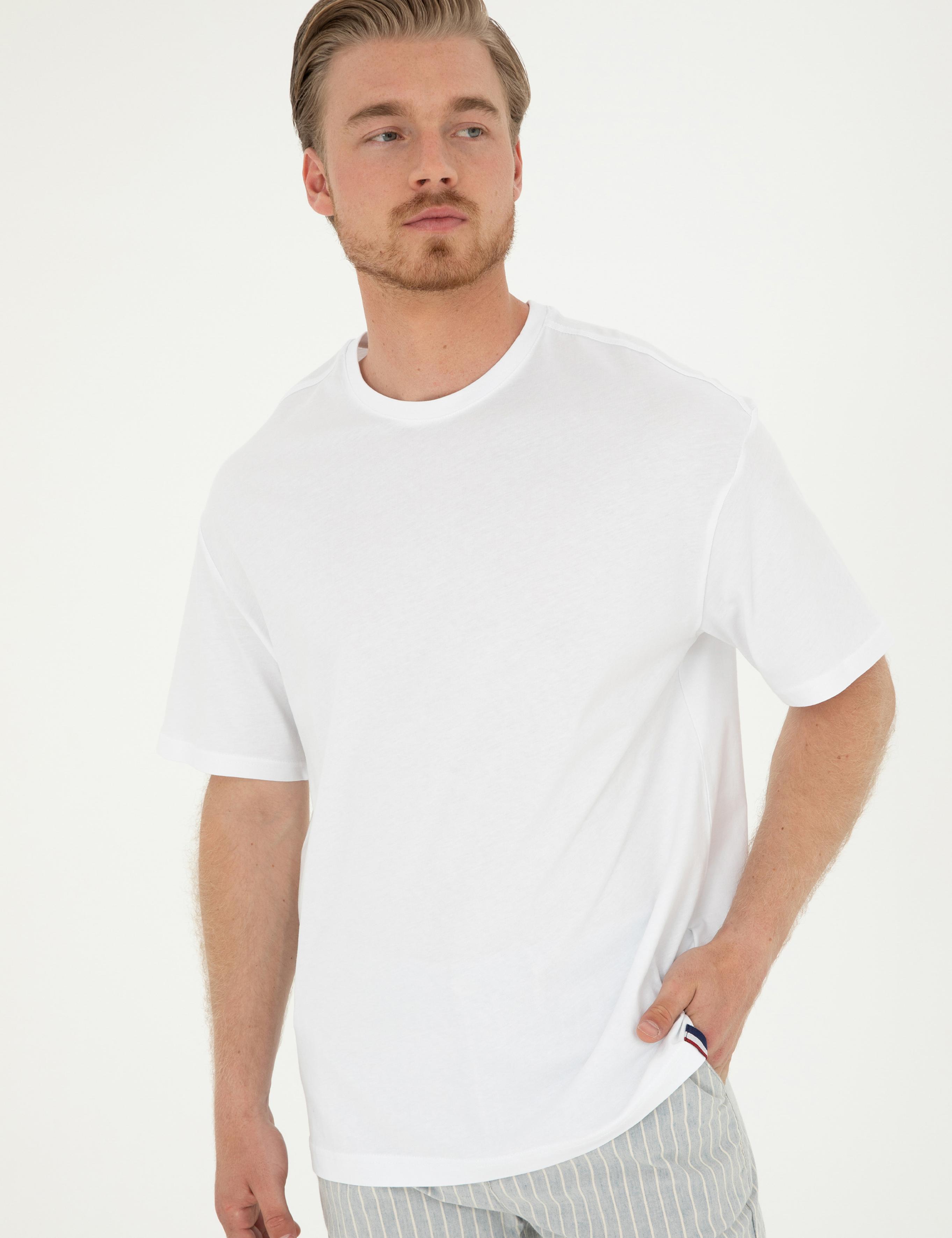 تی شرت یقه گرد آستین کوتاه ریلکس یقه گرد مردانه یو اس پولو | U.S. Polo Assn. - تصویر 3