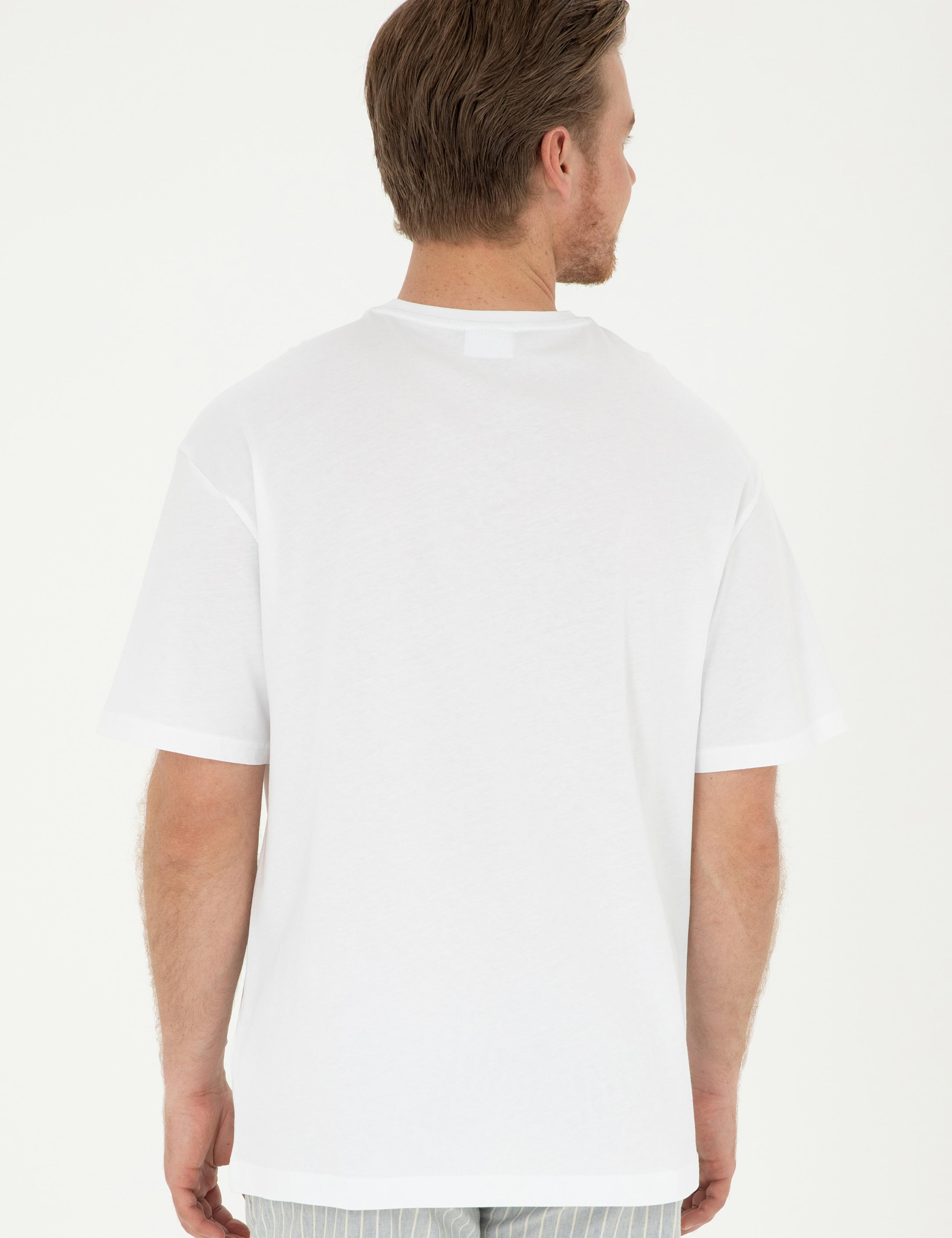 تی شرت یقه گرد آستین کوتاه ریلکس یقه گرد مردانه یو اس پولو | U.S. Polo Assn. - تصویر 5