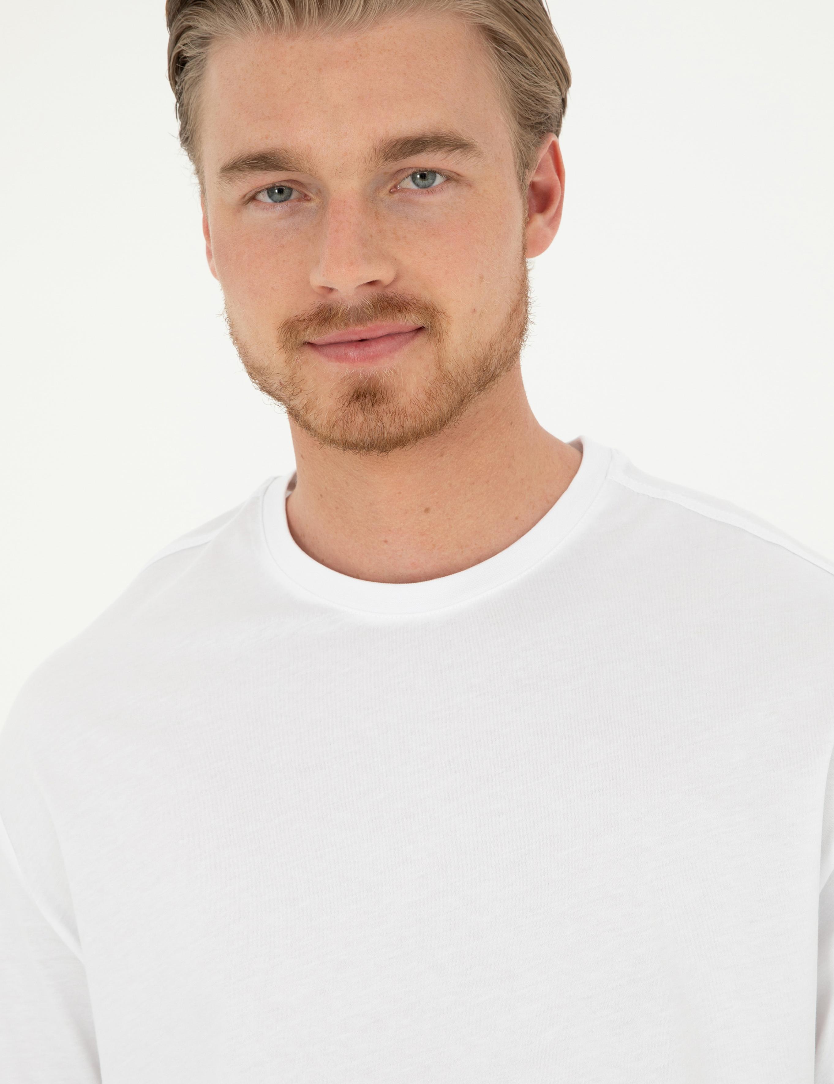 تی شرت یقه گرد آستین کوتاه ریلکس یقه گرد مردانه یو اس پولو | U.S. Polo Assn. - تصویر 2