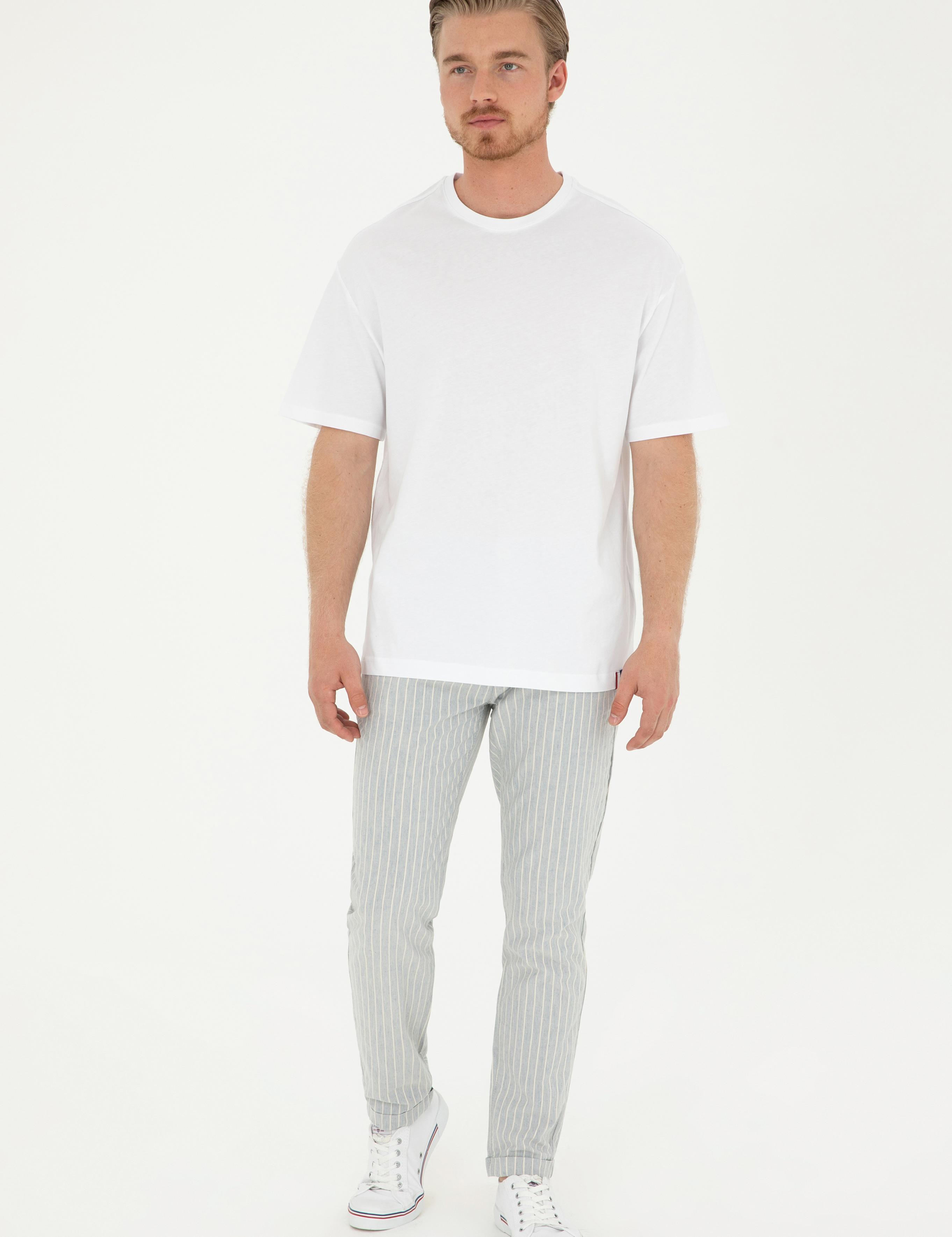 تی شرت یقه گرد آستین کوتاه ریلکس یقه گرد مردانه یو اس پولو | U.S. Polo Assn. - تصویر 4