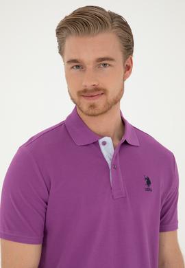 Erkek Mor Basic Tişört - 50279611263