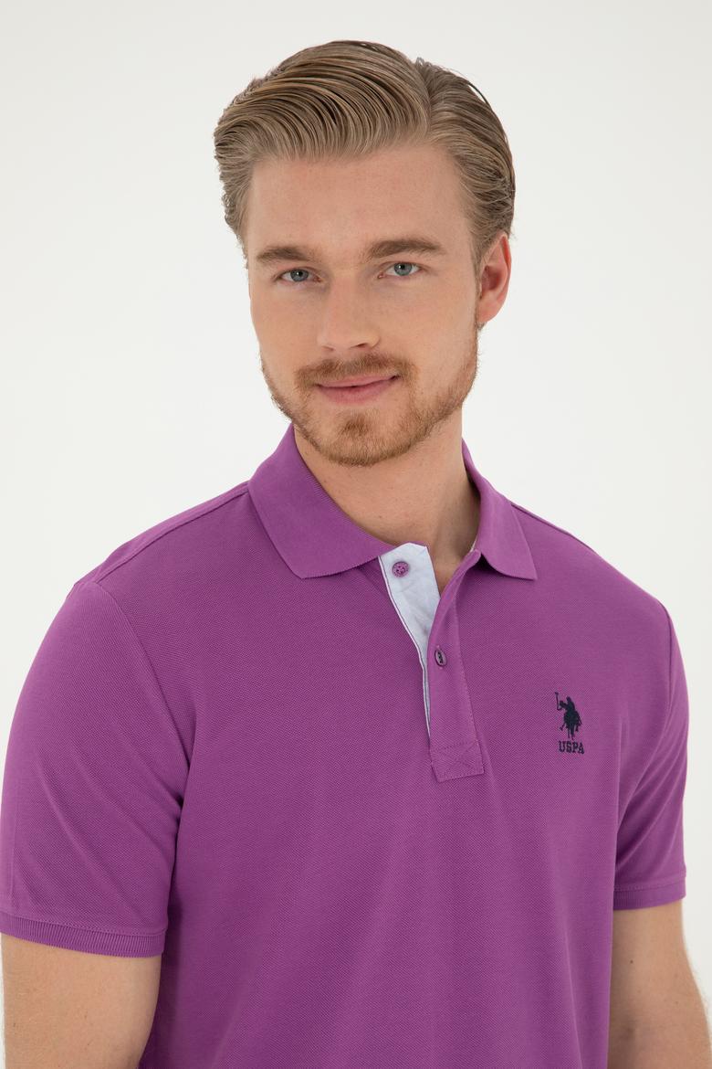 Erkek Mor Basic Tişört - 50279611263