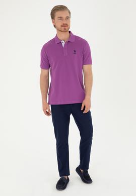 Erkek Mor Basic Tişört - 50279611263