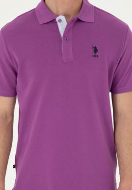 Erkek Mor Basic Tişört - 50279611263