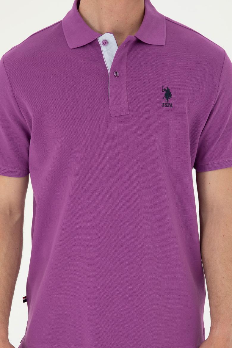 Erkek Mor Basic Tişört - 50279611263