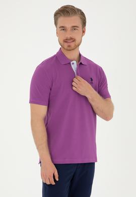 Erkek Mor Basic Tişört - 50279611263