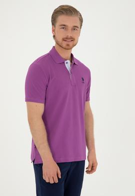 Erkek Mor Basic Tişört - 50279611263