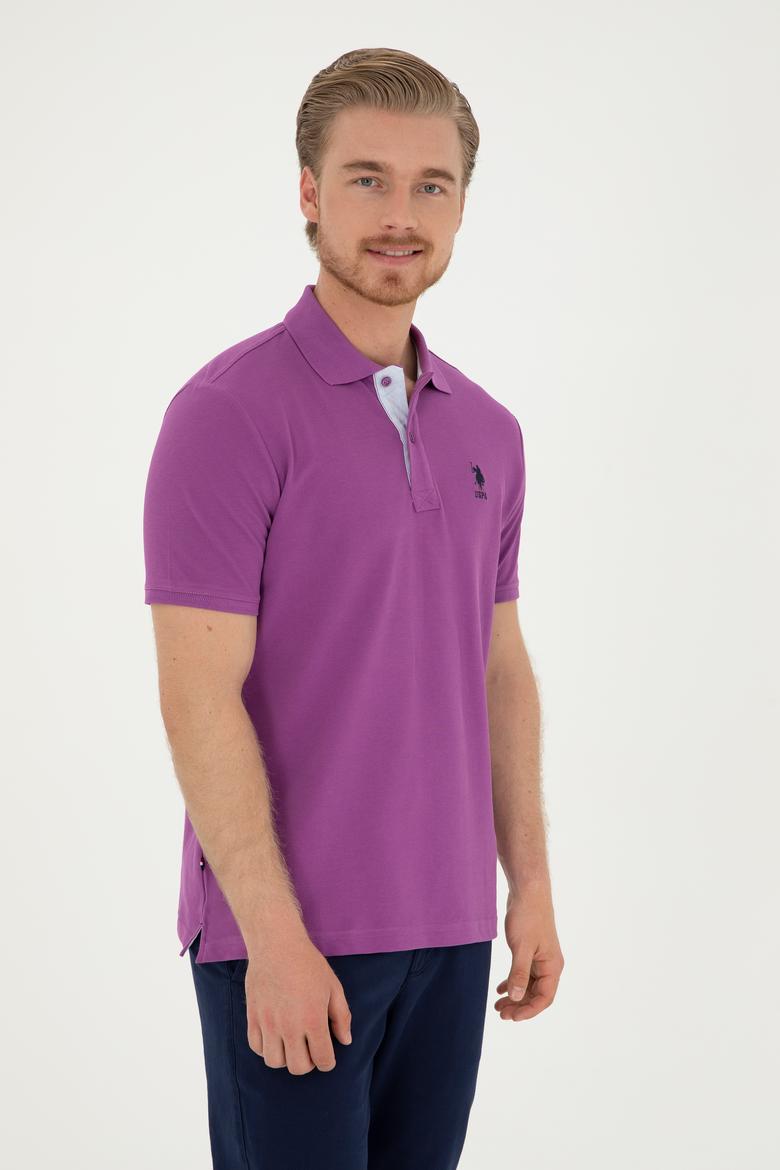 Erkek Mor Basic Tişört - 50279611263