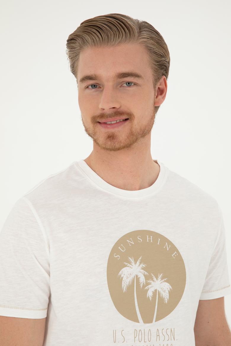 Erkek Ekru Tişört - 50281049054