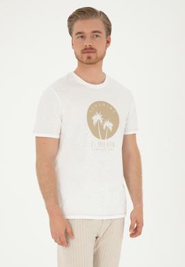 Erkek Ekru Tişört - 50281049054