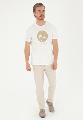 Erkek Ekru Tişört - 50281049054