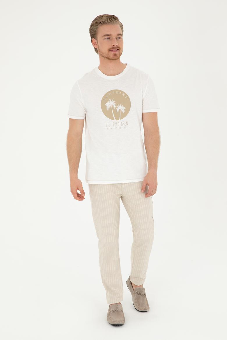 Erkek Ekru Tişört - 50281049054
