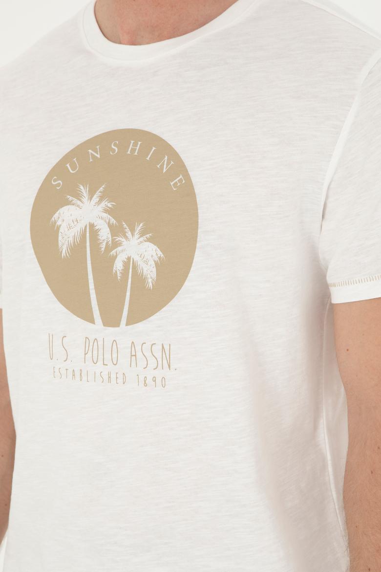 Erkek Ekru Tişört - 50281049054