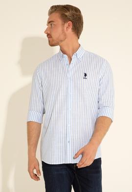 Erkek Mavi Uzun Kollu Gömlek - 50288678007