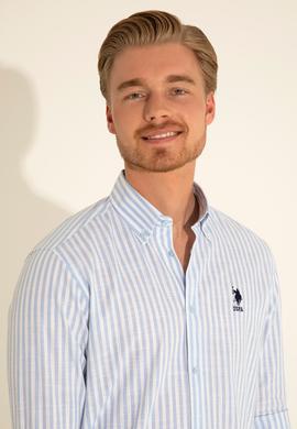 Erkek Mavi Uzun Kollu Gömlek - 50288678007