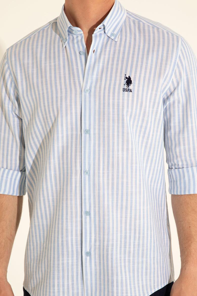 Erkek Mavi Uzun Kollu Gömlek - 50288678007