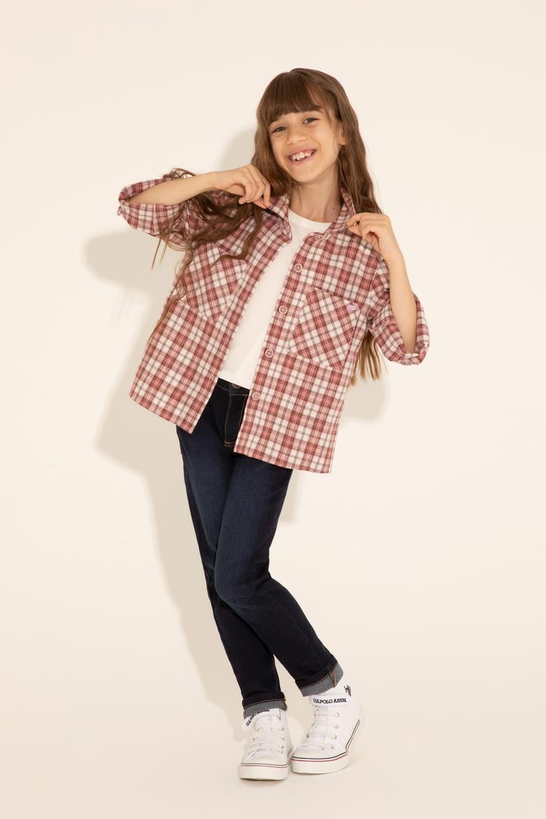 Kız Çocuk Koyu Mavi Jean Pantolon - 50266554007