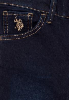 Kız Çocuk Koyu Mavi Jean Pantolon - 50266554007