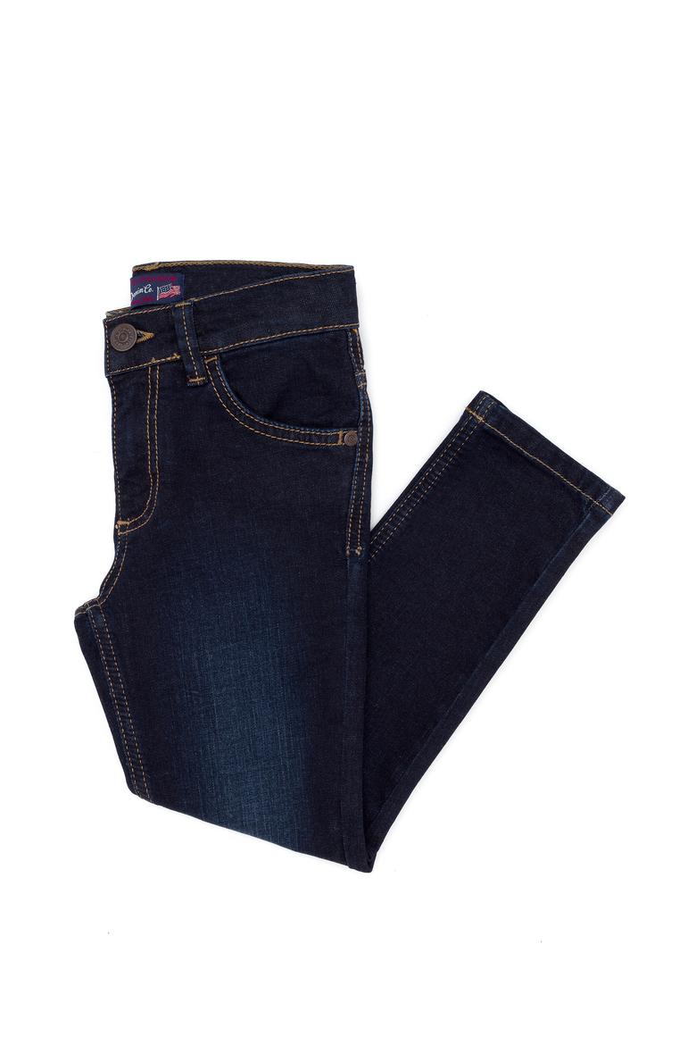 Kız Çocuk Koyu Mavi Jean Pantolon - 50266554007