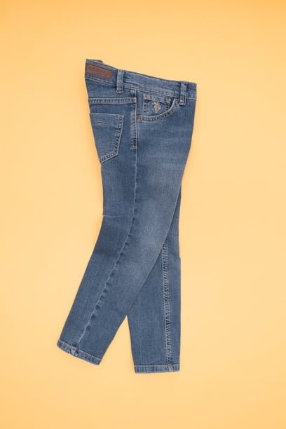 Kız Çocuk Açık Mavi Jean Pantolon