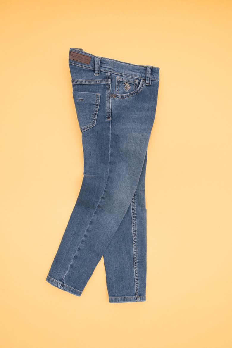 Kız Çocuk Açık Mavi Jean Pantolon - 50266552008