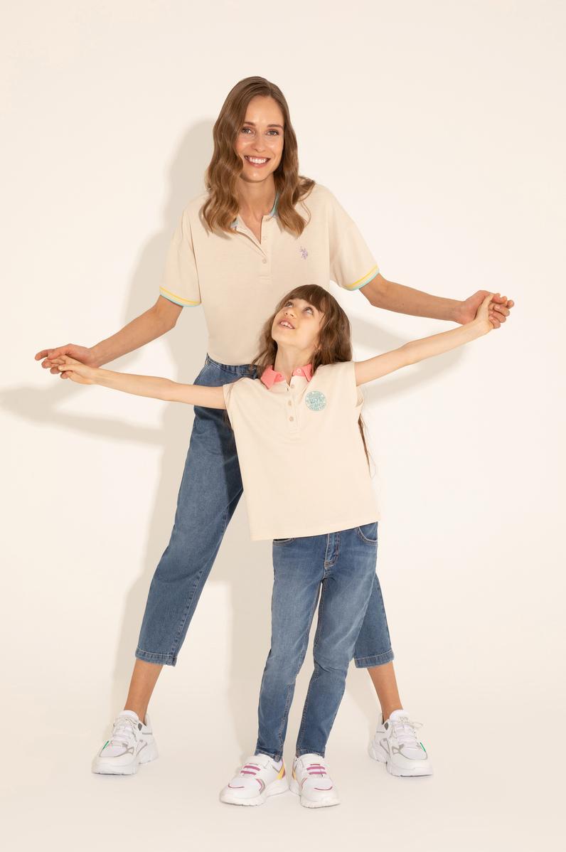 Kız Çocuk Açık Mavi Jean Pantolon