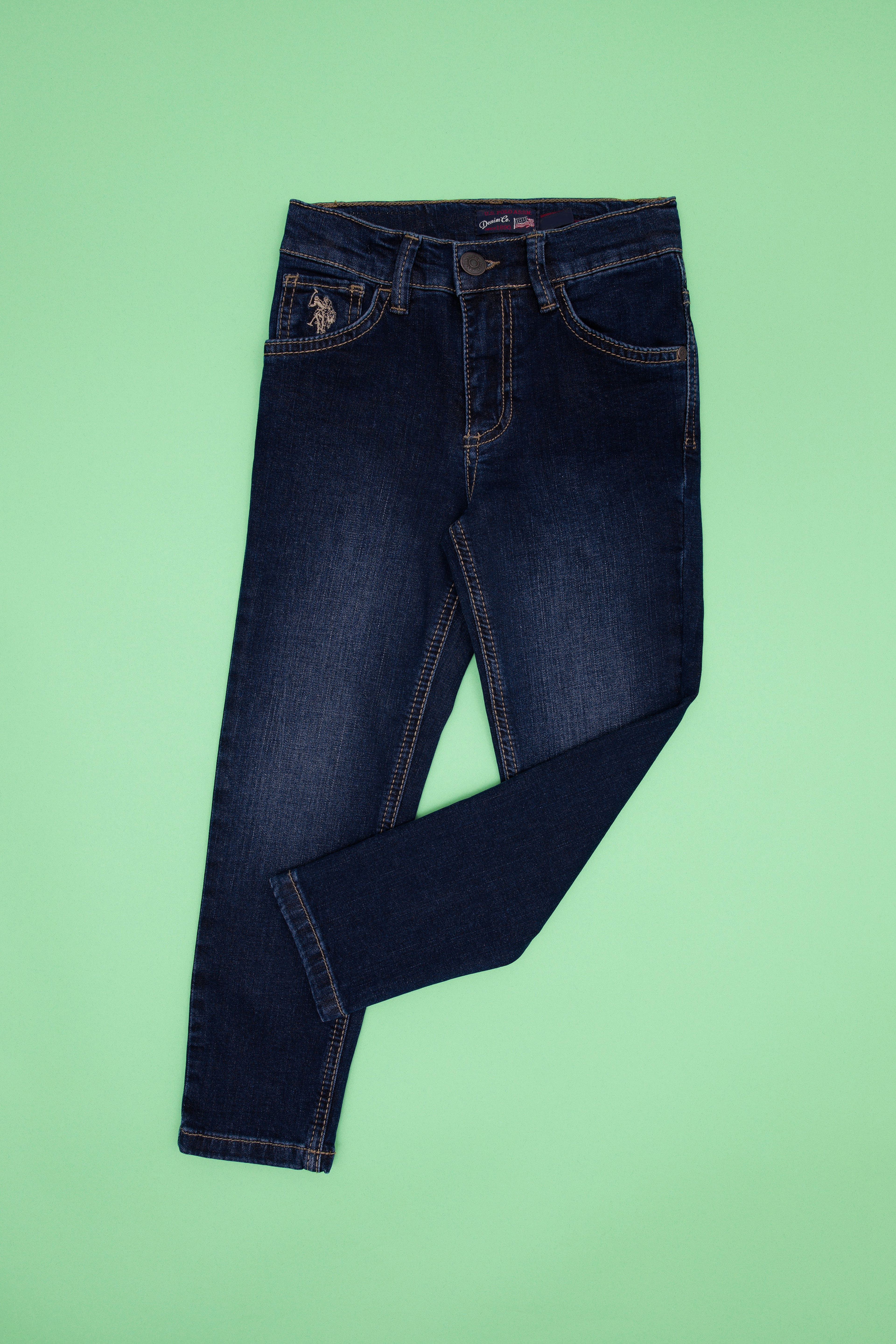 Kız Çocuk Mavi Jean Pantolon - Image 3