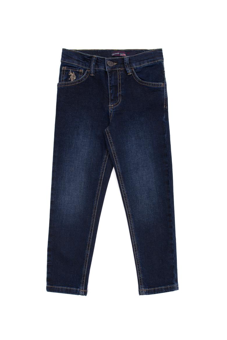 Kız Çocuk Mavi Jean Pantolon - 50266553004