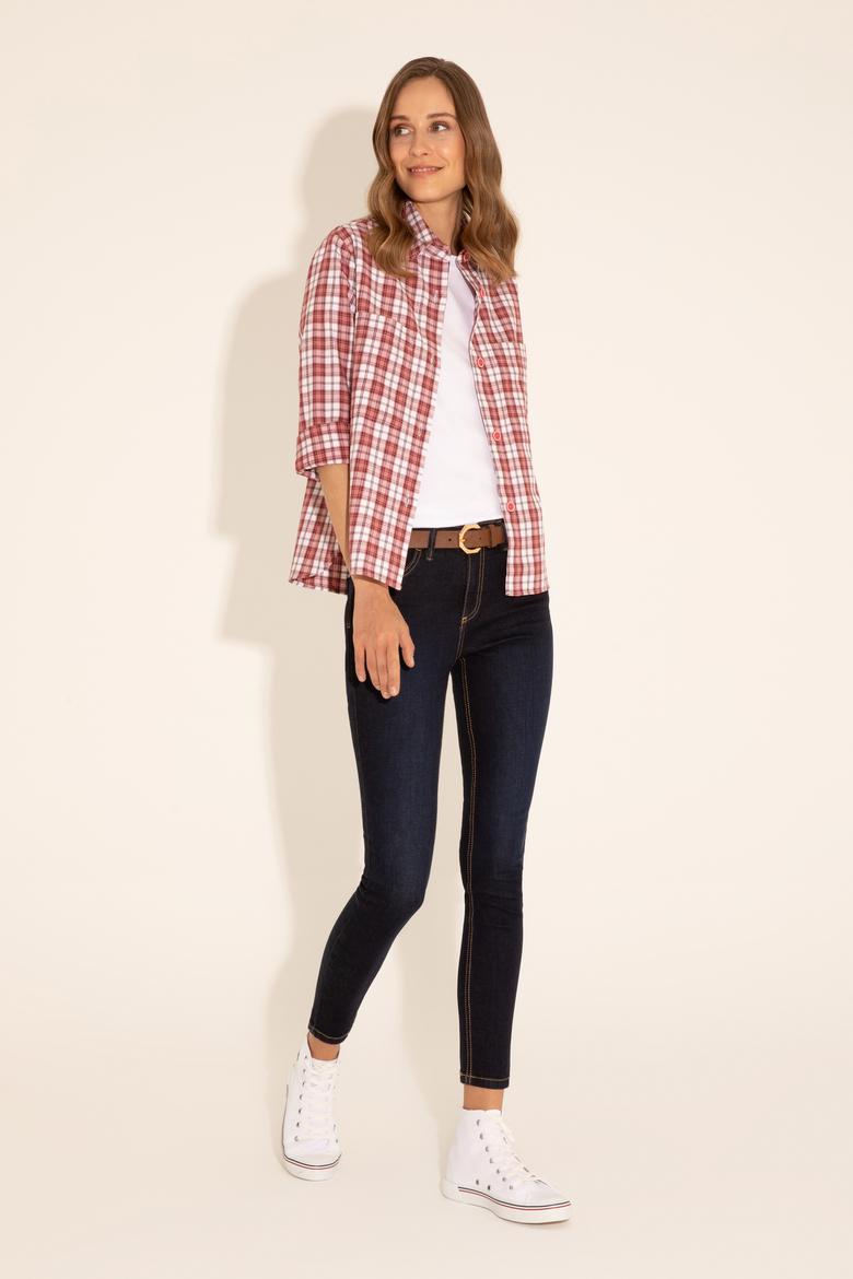 Kadın Koyu Mavi Jean Pantolon - 50277123002